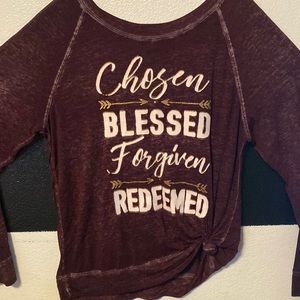 Burgundy shirt